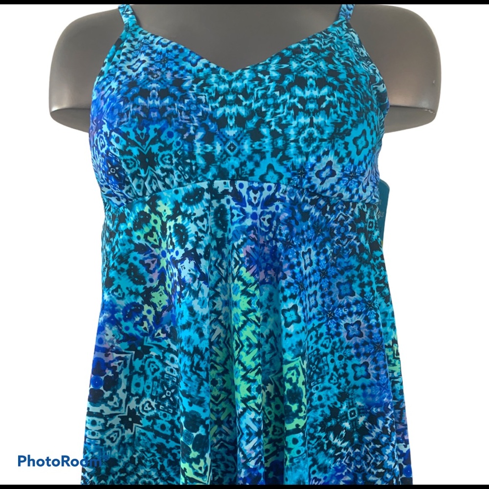 Swim Solutions Tankini Underwire Sz 14 NWT